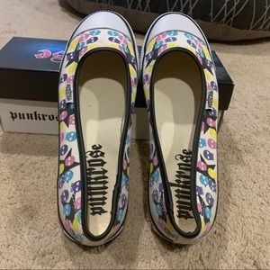 Skull multicolor Flats sz8